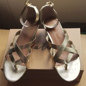 Matisse gold sandals